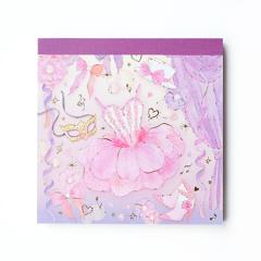 MM15733　メモパッド　スミレ色のステージ