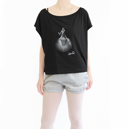 LGTP172　クロップT　BLK