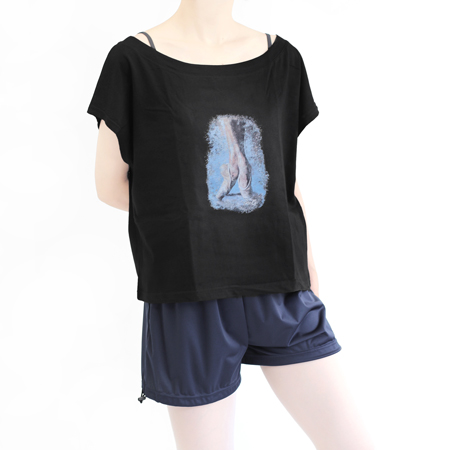 LGTP167　クロップT　BLK