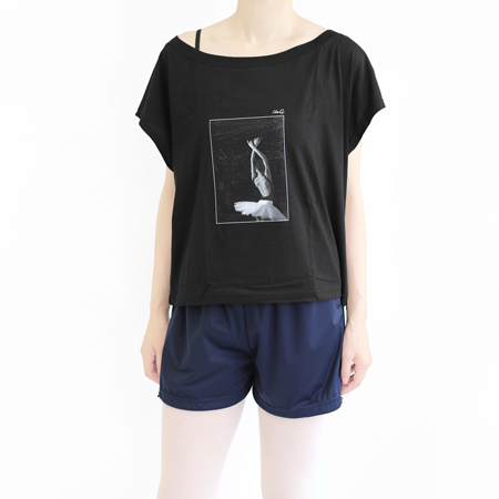 LGTP178　クロップT　BLK