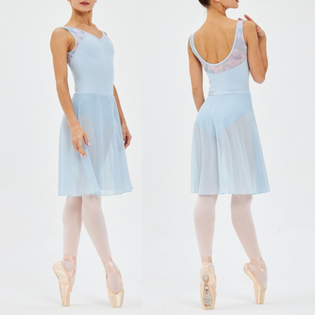 SLD2468　スカート付フラワーメッシュ