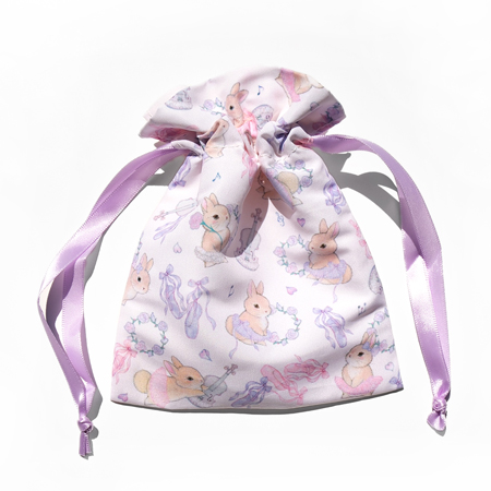 CP15789　プチ巾着　チュチュうさぎ