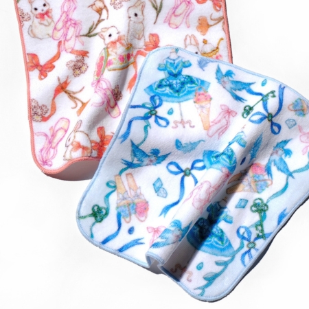TW15848　ハンドタオル　フロリナ王女と青い鳥